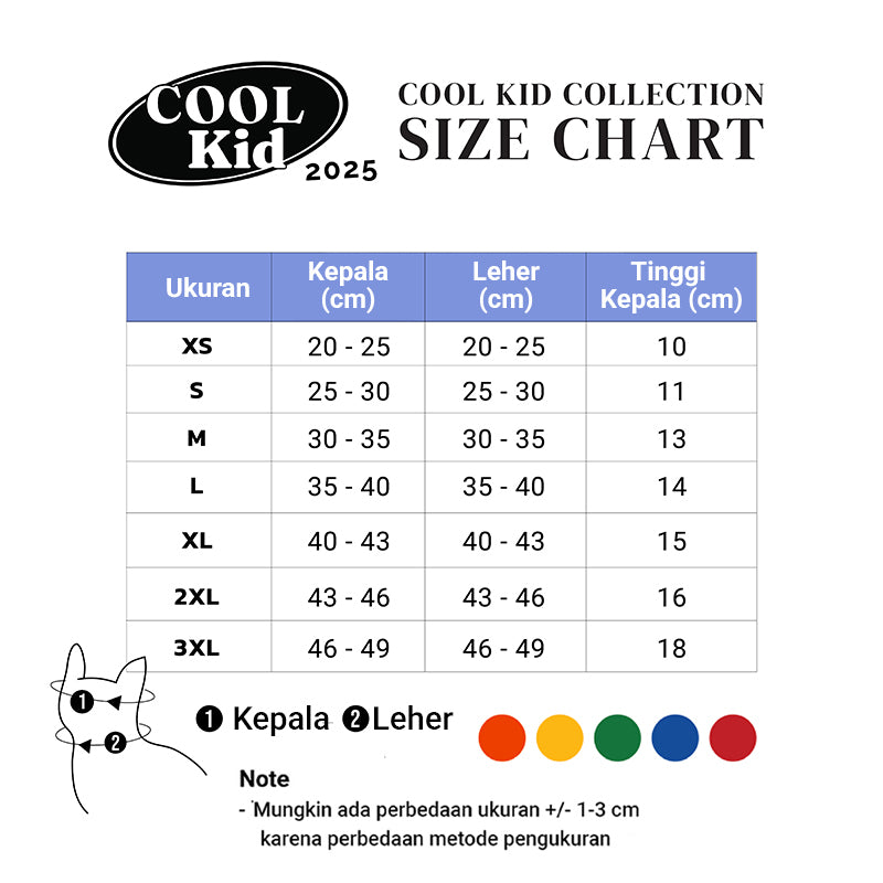 Clawset - Pet Hat (Topi Anjing & Kucing) - New Cool Kid Hat - Red (Merah)