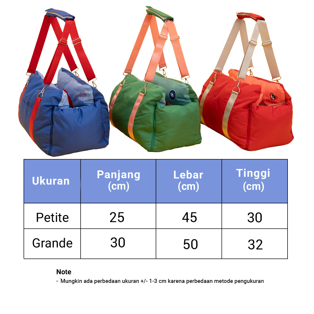 Clawset - 3 in 1 Pet Carrier (Tas Anjing & Kucing) Bag, Bed, Car Seat - Green