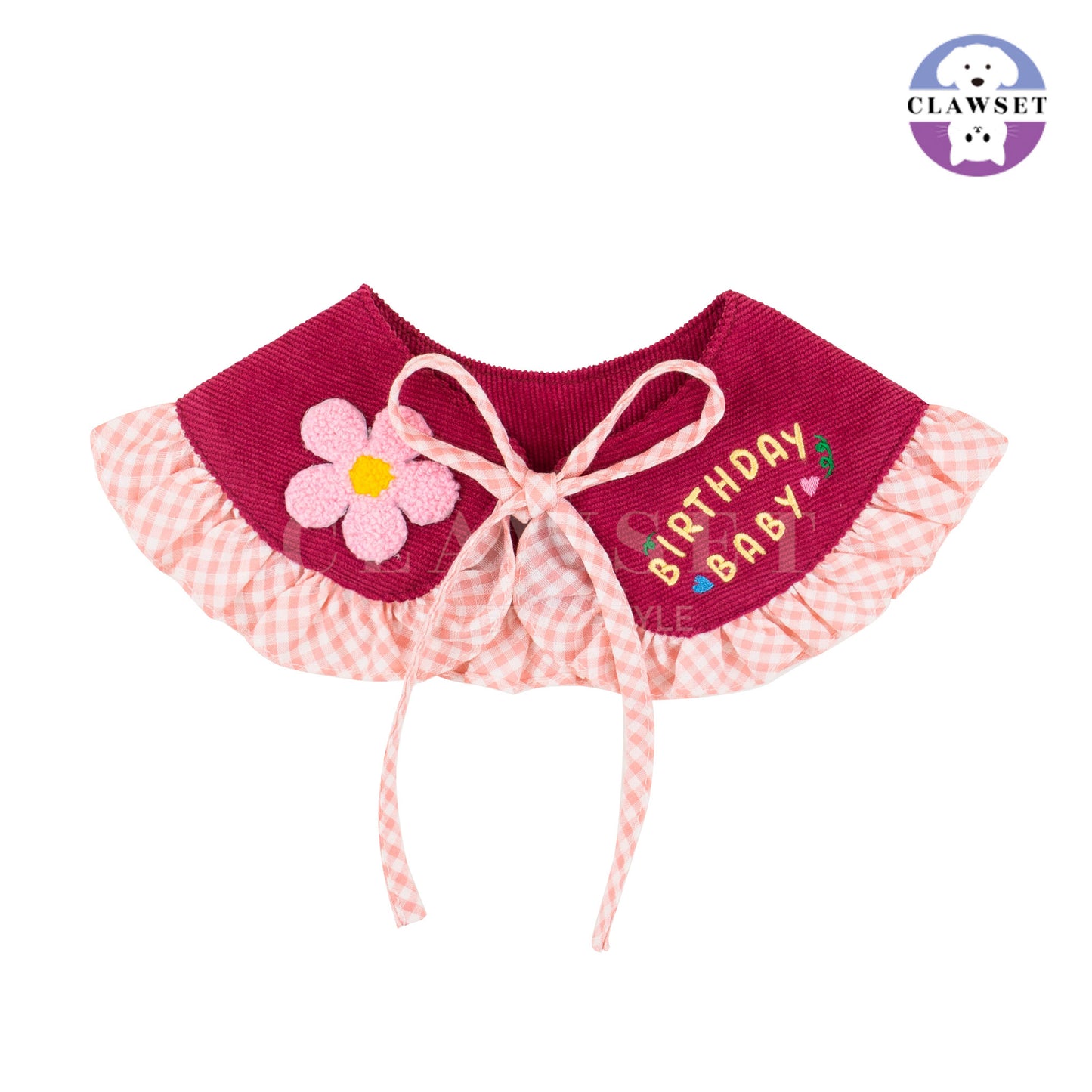 Clawset - Pet Accessories - Birthday Collar - Pink