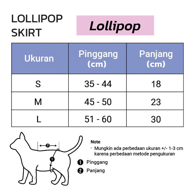 Dreamland Pet Costume – Lollipop Set