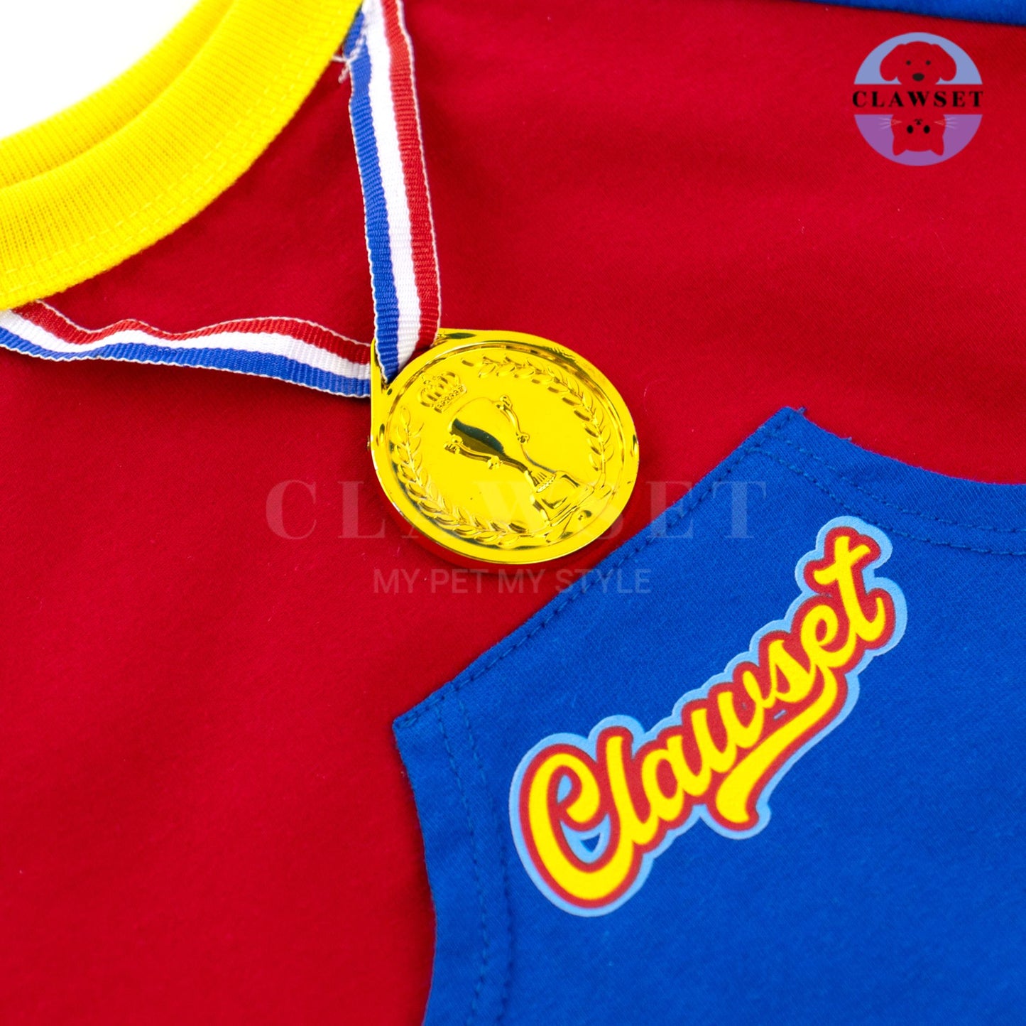 Clawset - Pet T-Shirt - Winner T Shirt - World's Best Player - Red
