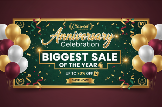 Anniversary Celebration: Biggest Sale of the Year at Clawset Indonesia!