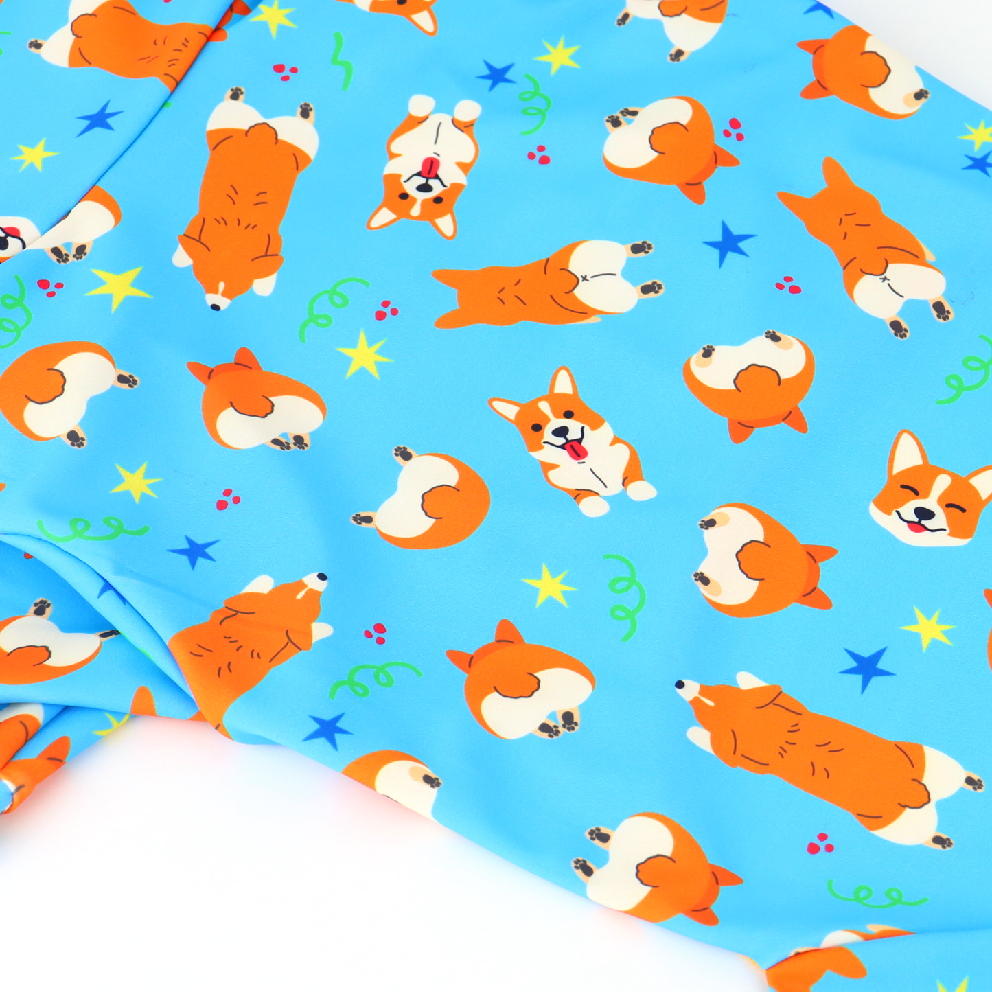 Clawset - Pet Fashion - Corgi Collection - Protection Suit - Blue Star (Biru)