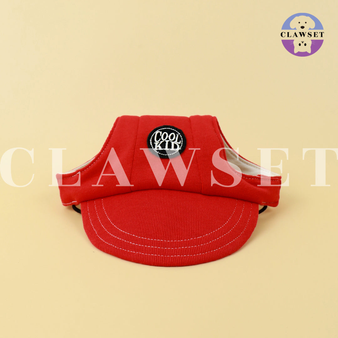 Clawset - Pet Accessories - Cool Kid (Topi Hewan Peliharaan) - Red (Merah)
