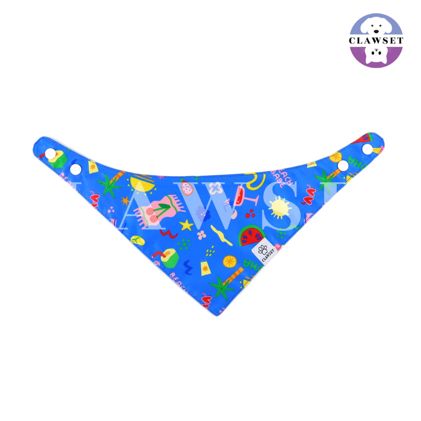 Clawset - Pet Scarf (Syal) - Im So Hungry - Summer Navy Blue (Biru)