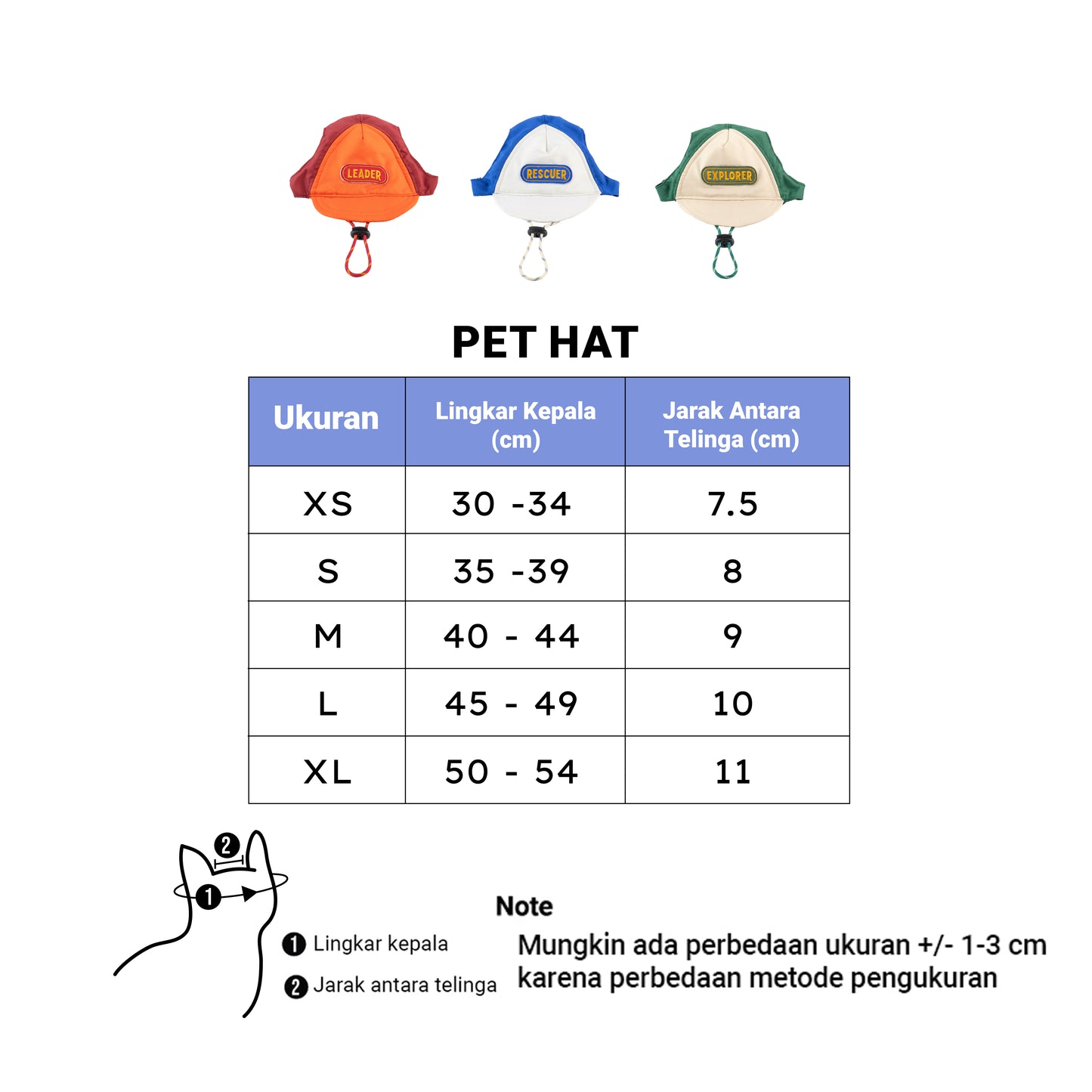 Clawset - Pet Hat - Scout Collection (Topi Hewan Peliharaan) - Leader Red