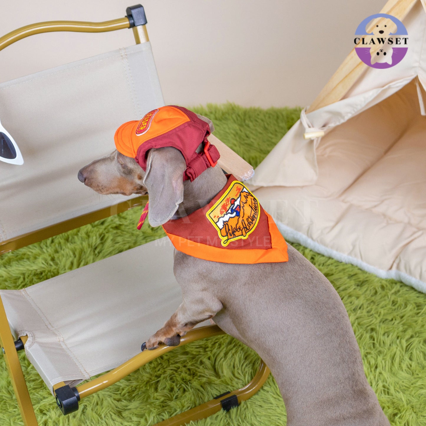 Clawset - Pet Hat - Scout Collection (Topi Hewan Peliharaan) - Leader Red