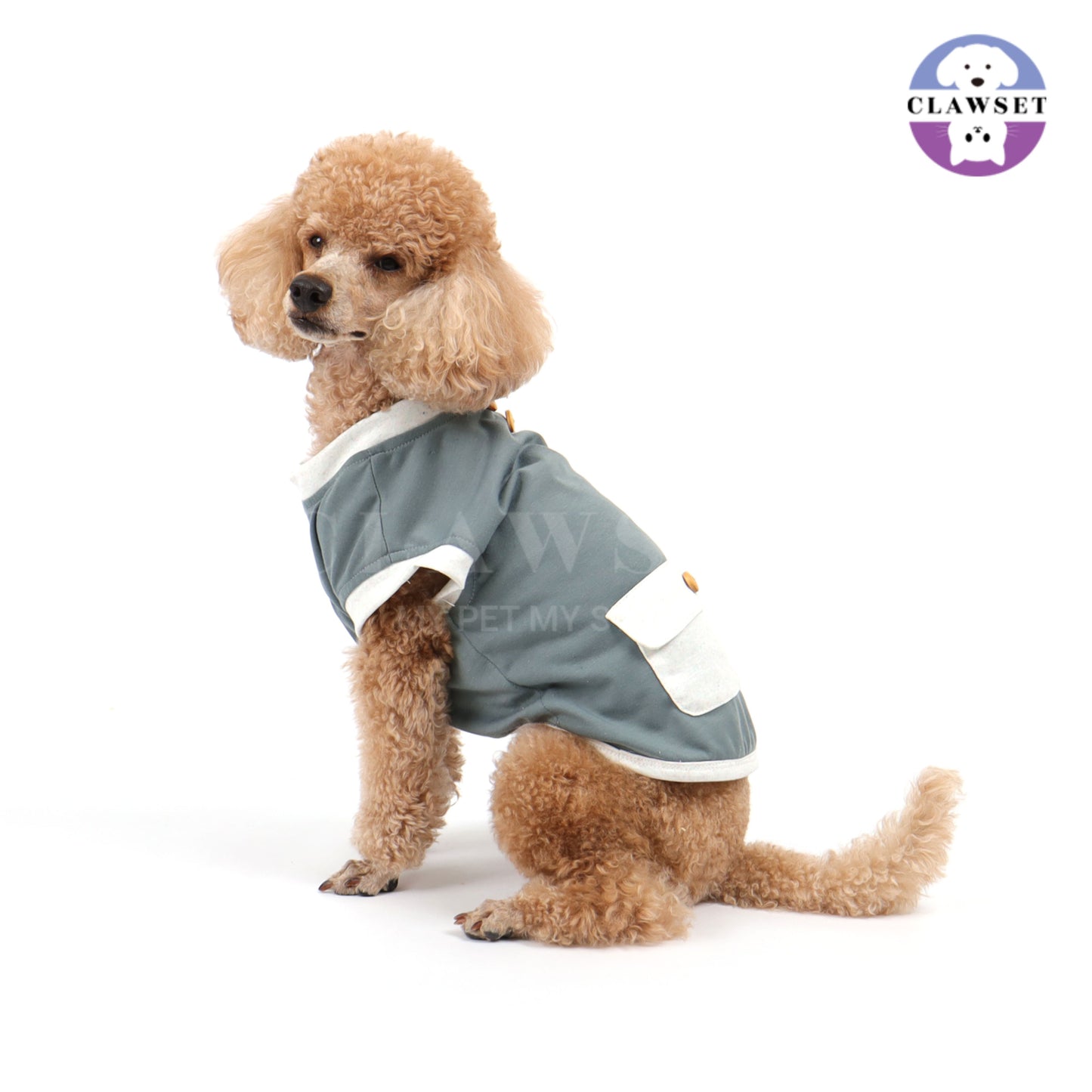 Clawset - Tank Top (Baju Anjing & Kucing) - Eco Tail - Charcoal Blue