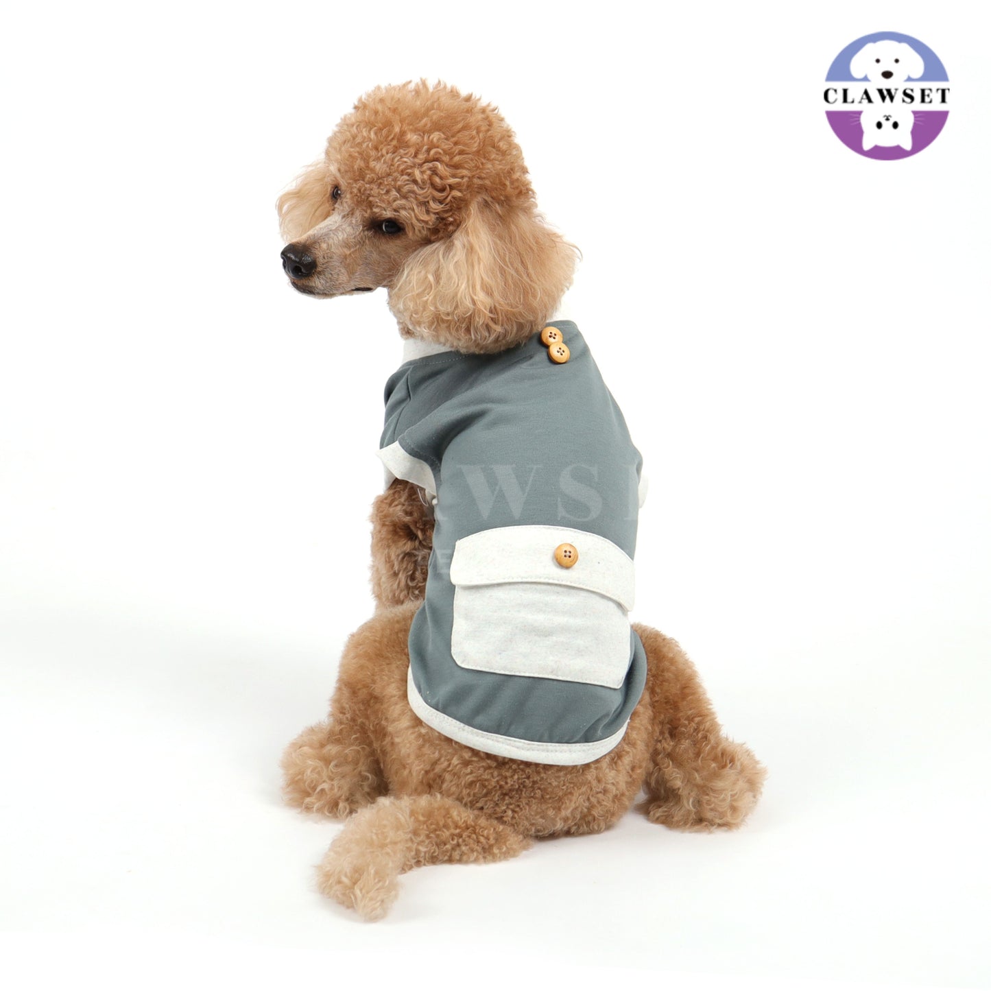 Clawset - Tank Top (Baju Anjing & Kucing) - Eco Tail - Charcoal Blue