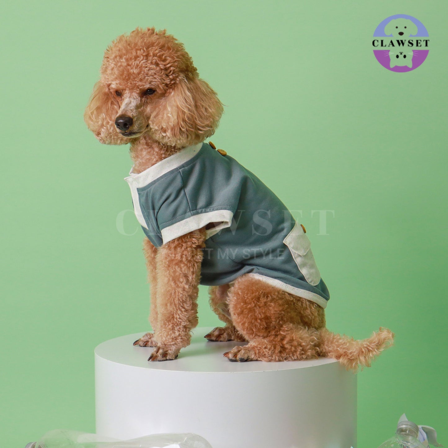 Clawset - Tank Top (Baju Anjing & Kucing) - Eco Tail - Charcoal Blue