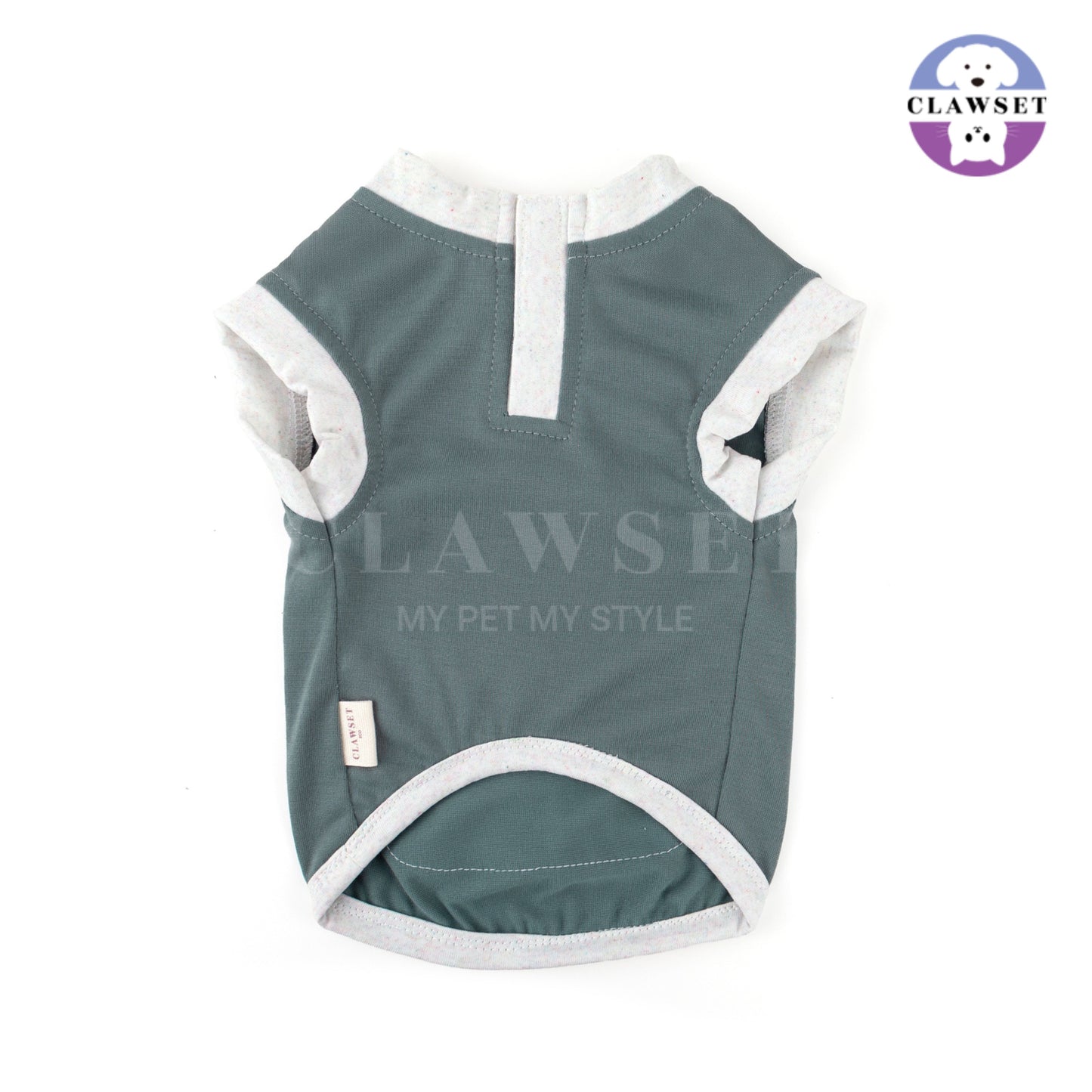 Clawset - Tank Top (Baju Anjing & Kucing) - Eco Tail - Charcoal Blue