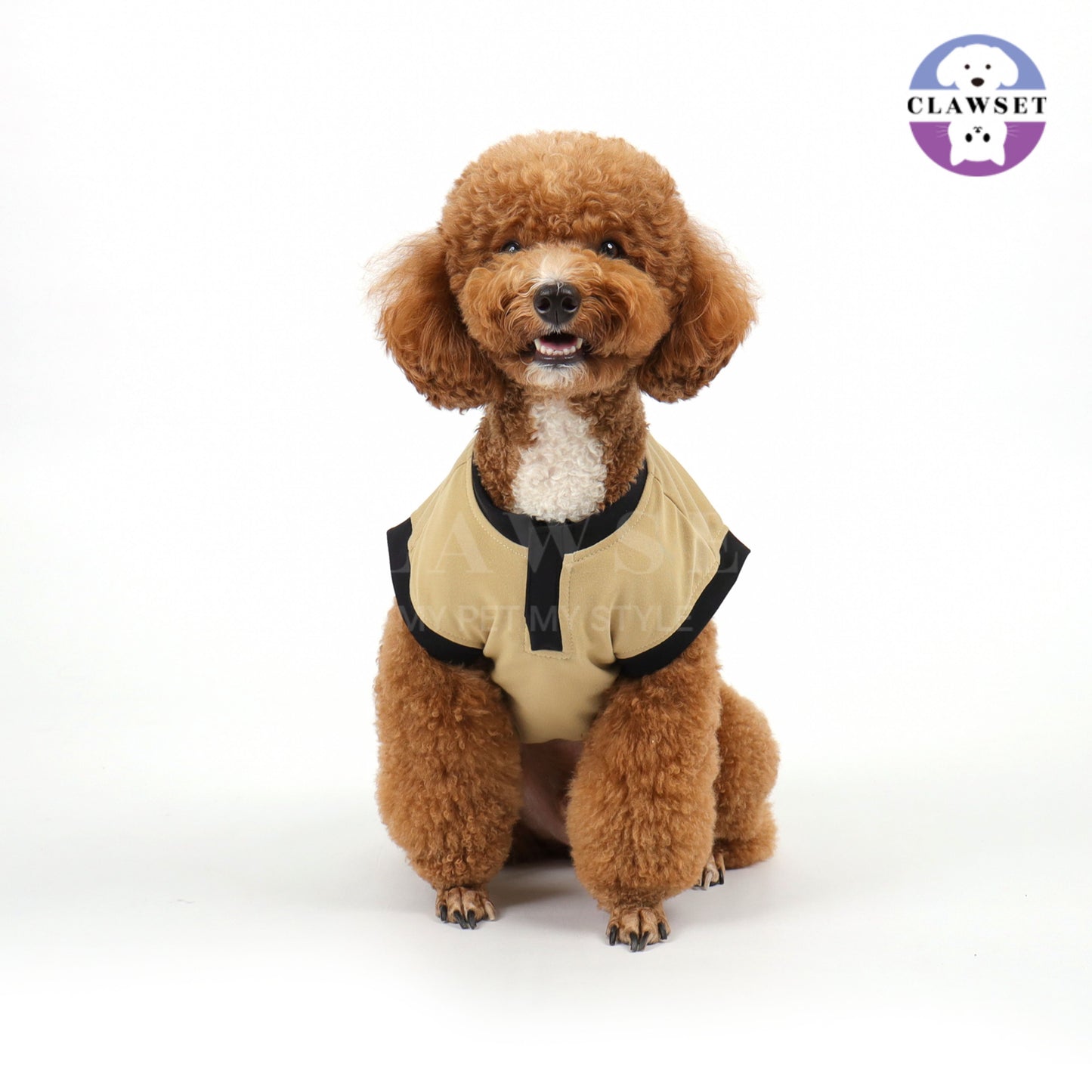 Clawset - Tank Top (Baju Anjing & Kucing) - Eco Tail - Beige