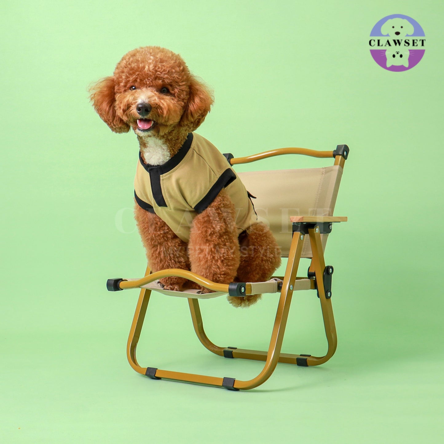 Clawset - Tank Top (Baju Anjing & Kucing) - Eco Tail - Beige