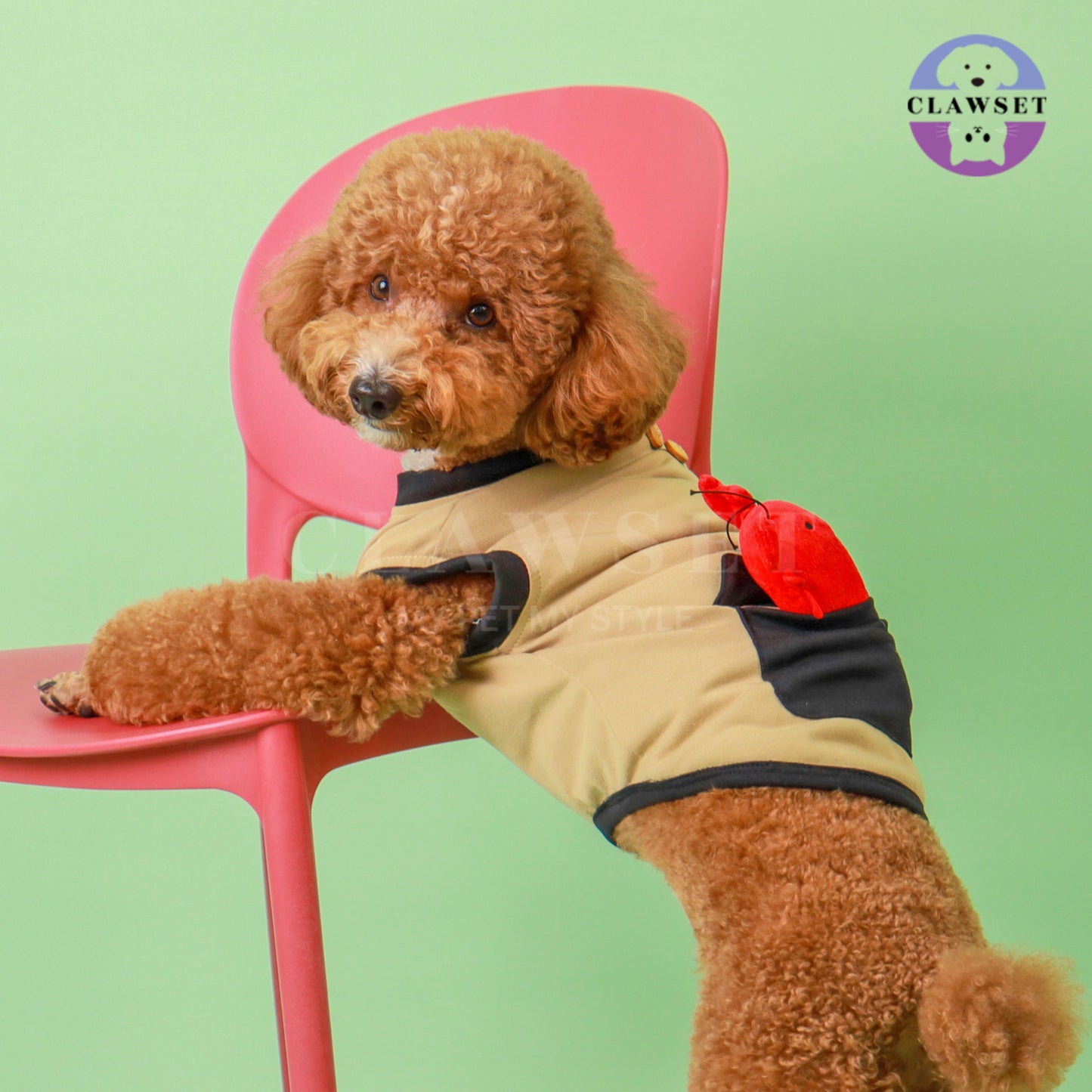 Clawset - Tank Top (Baju Anjing & Kucing) - Eco Tail - Beige