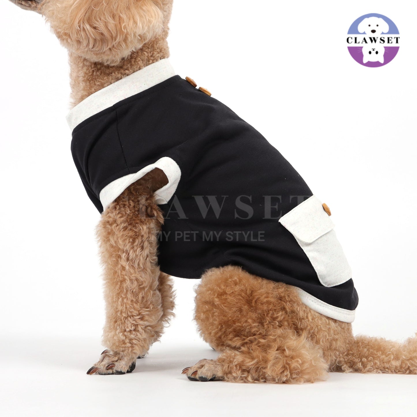 Clawset - Tank Top (Baju Anjing & Kucing) - Eco Tail - Black