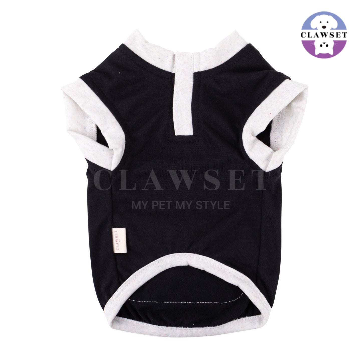 Clawset - Tank Top (Baju Anjing & Kucing) - Eco Tail - Black