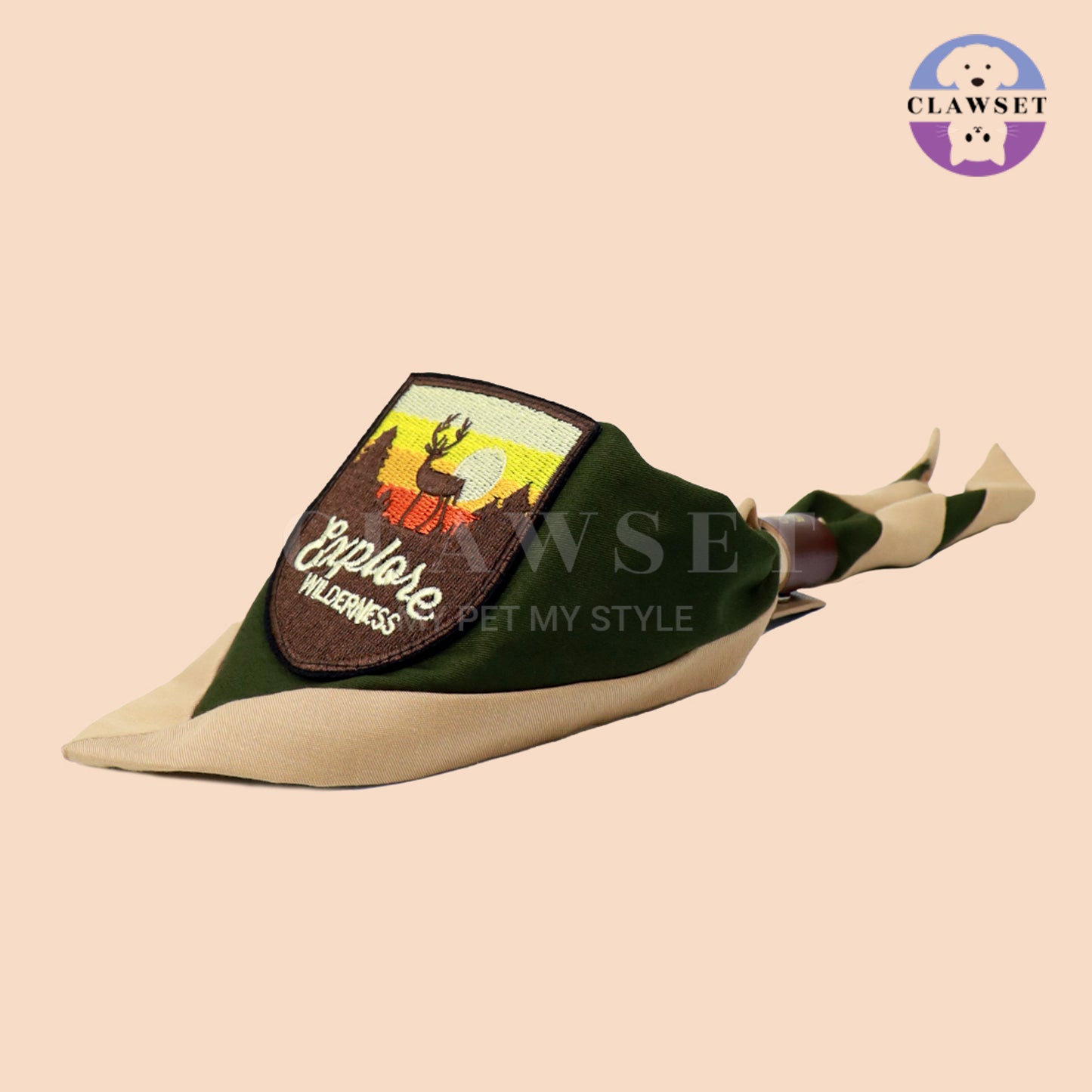 Clawset - Pet Scarf (Syal) - Scout Collection - Green (Hijau)