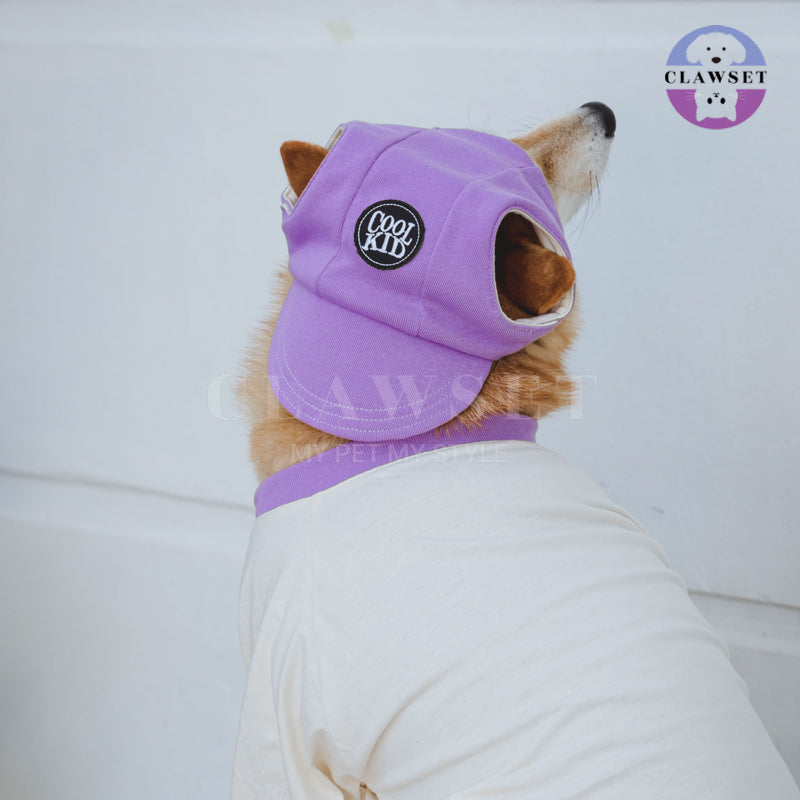 Clawset - Pet Accessories - Cool Kid (Topi Hewan Peliharaan) - Purple (Ungu)