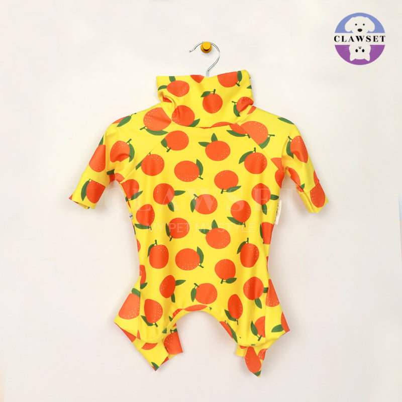 Clawset - Pet Fashion - Protection Suit - Fruity Collection - Orange (Jeruk)