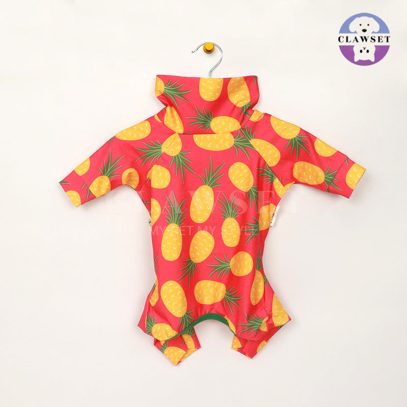 Clawset - Pet Fashion - Protection Suit - Fruity Collection - Pineapple (Nanas)