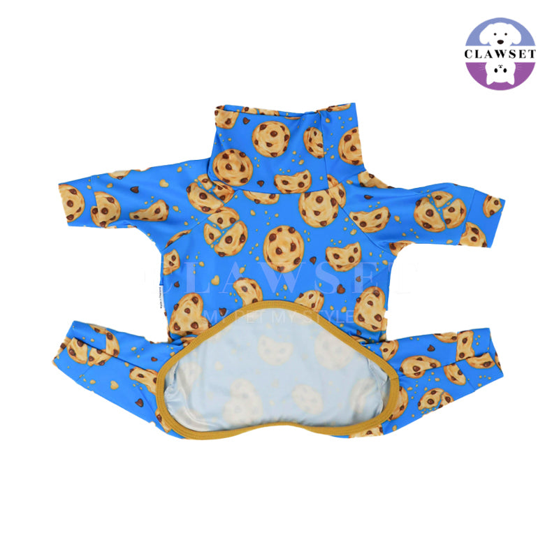 Clawset - Pet Fashion - Foodie Collection - Protection Suit - Cookie Blue (Biru)