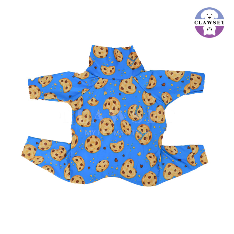 Clawset - Pet Fashion - Foodie Collection - Protection Suit - Cookie Blue (Biru)