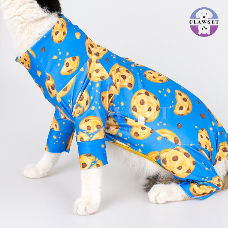 Clawset - Pet Fashion - Foodie Collection - Protection Suit - Cookie Blue (Biru)