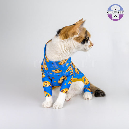 Clawset - Pet Fashion - Foodie Collection - Protection Suit - Cookie Blue (Biru)