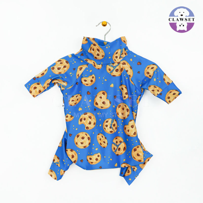 Clawset - Pet Fashion - Foodie Collection - Protection Suit - Cookie Blue (Biru)