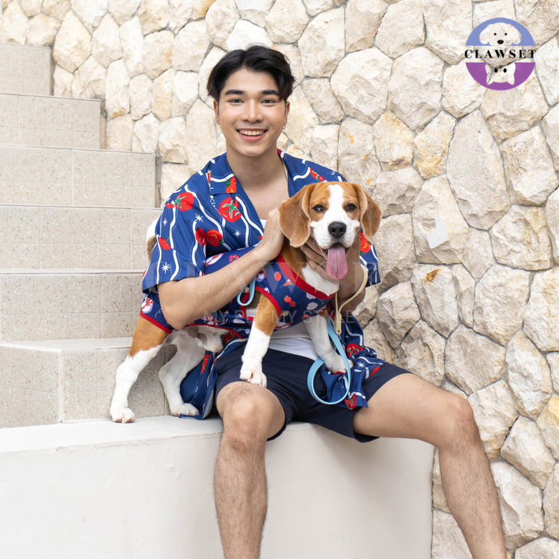 Clawset - Shirt Collection Unisex (Baju Unisex) - Italian Summer -  Tomato Navy