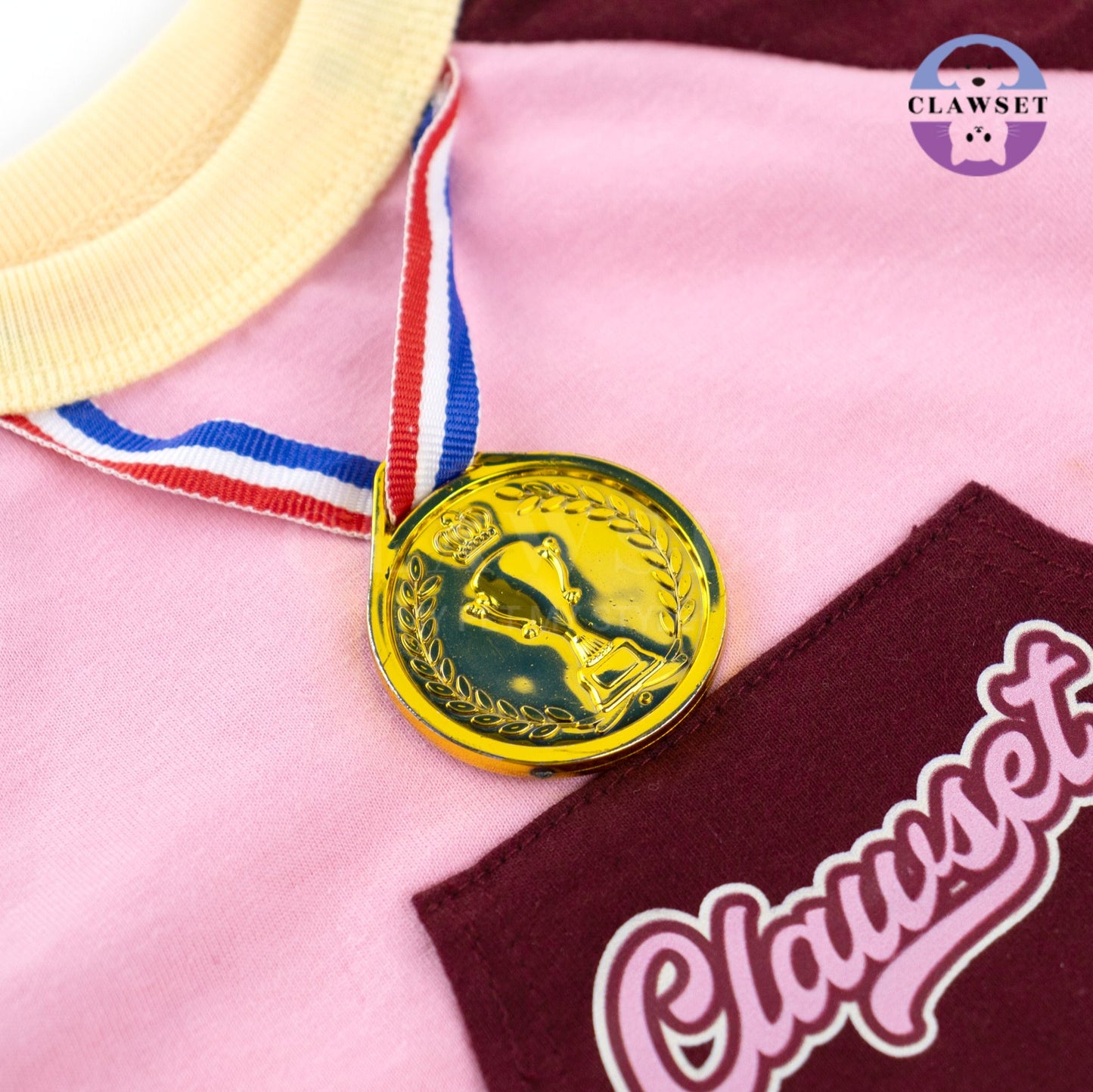 Clawset - Pet T-Shirt - Winner T Shirt - World's Best Napper - Pink