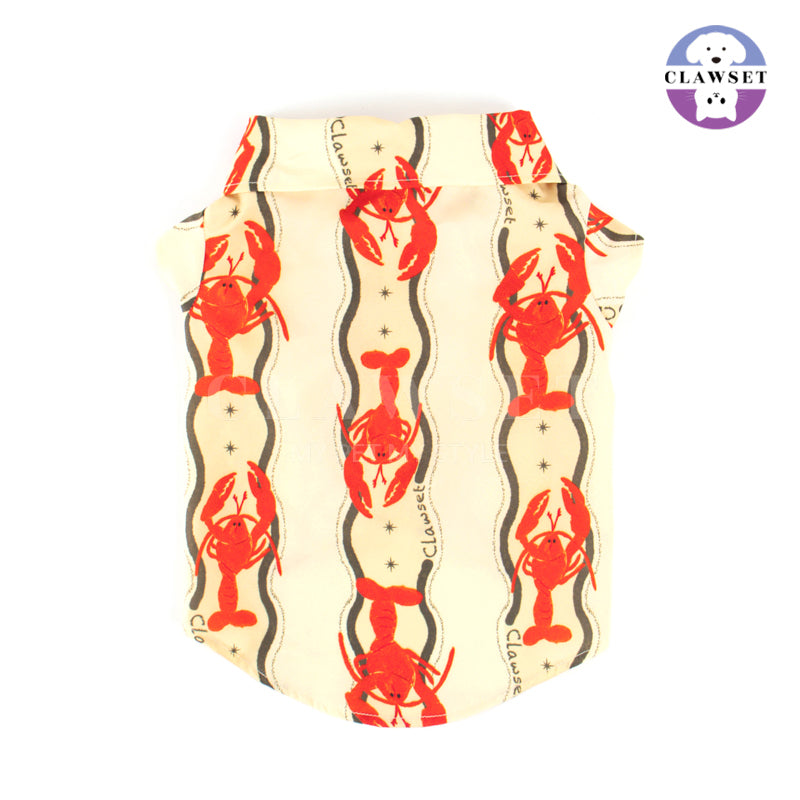 Clawset - Pet Shirt - Italian Summer - Lobster Cream