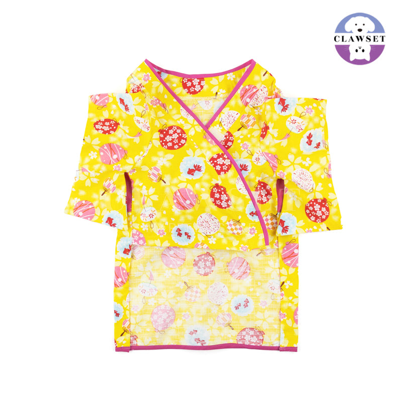 Clawset - Pet Fashion - Kimono Inusama Collection - Natsu Yellow (Kuning)