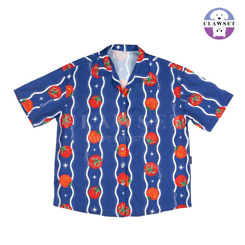 Clawset - Shirt Collection Unisex (Baju Unisex) - Italian Summer -  Tomato Navy