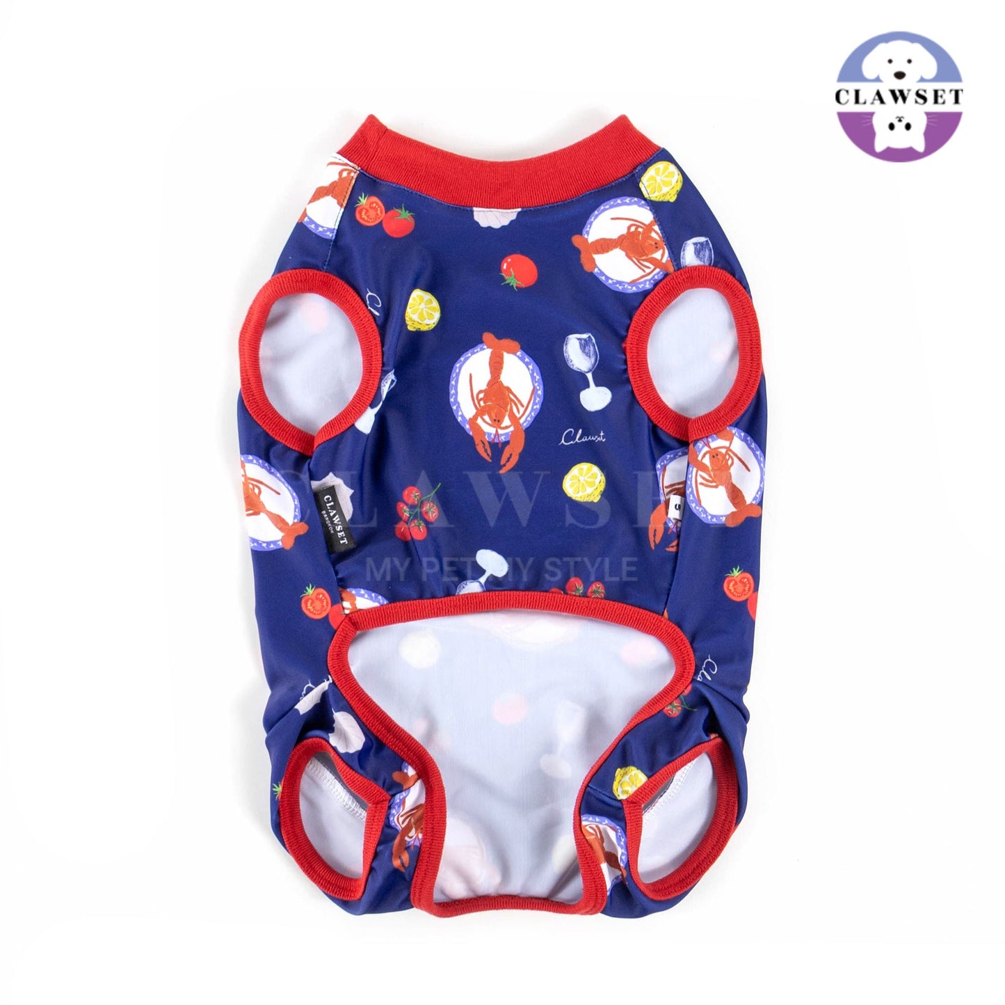 Clawset - Pet Activewear - Italian Summer - Lobster Cream