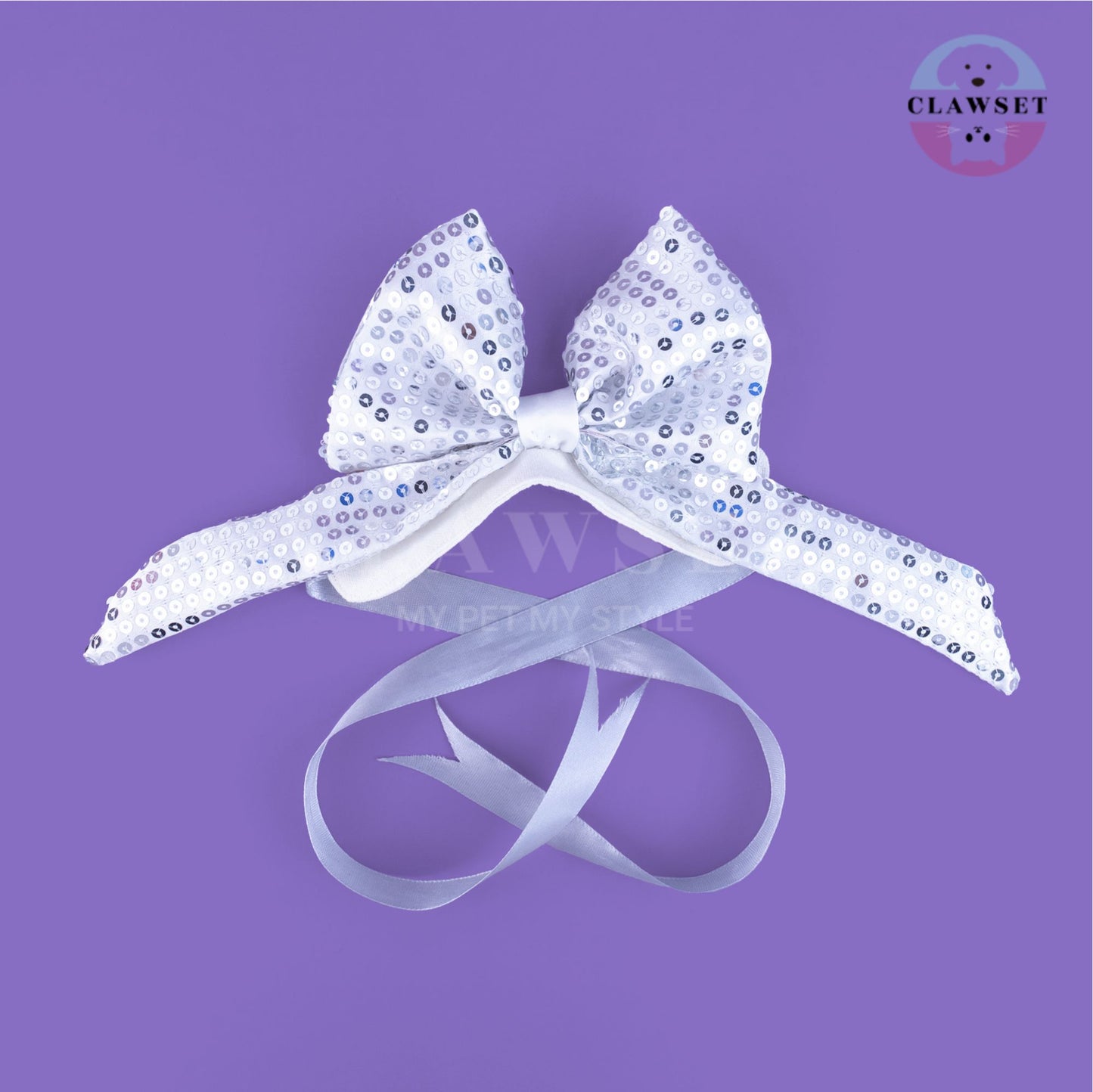 Clawset - Pet Costume - After Party - Disco Ball Silver