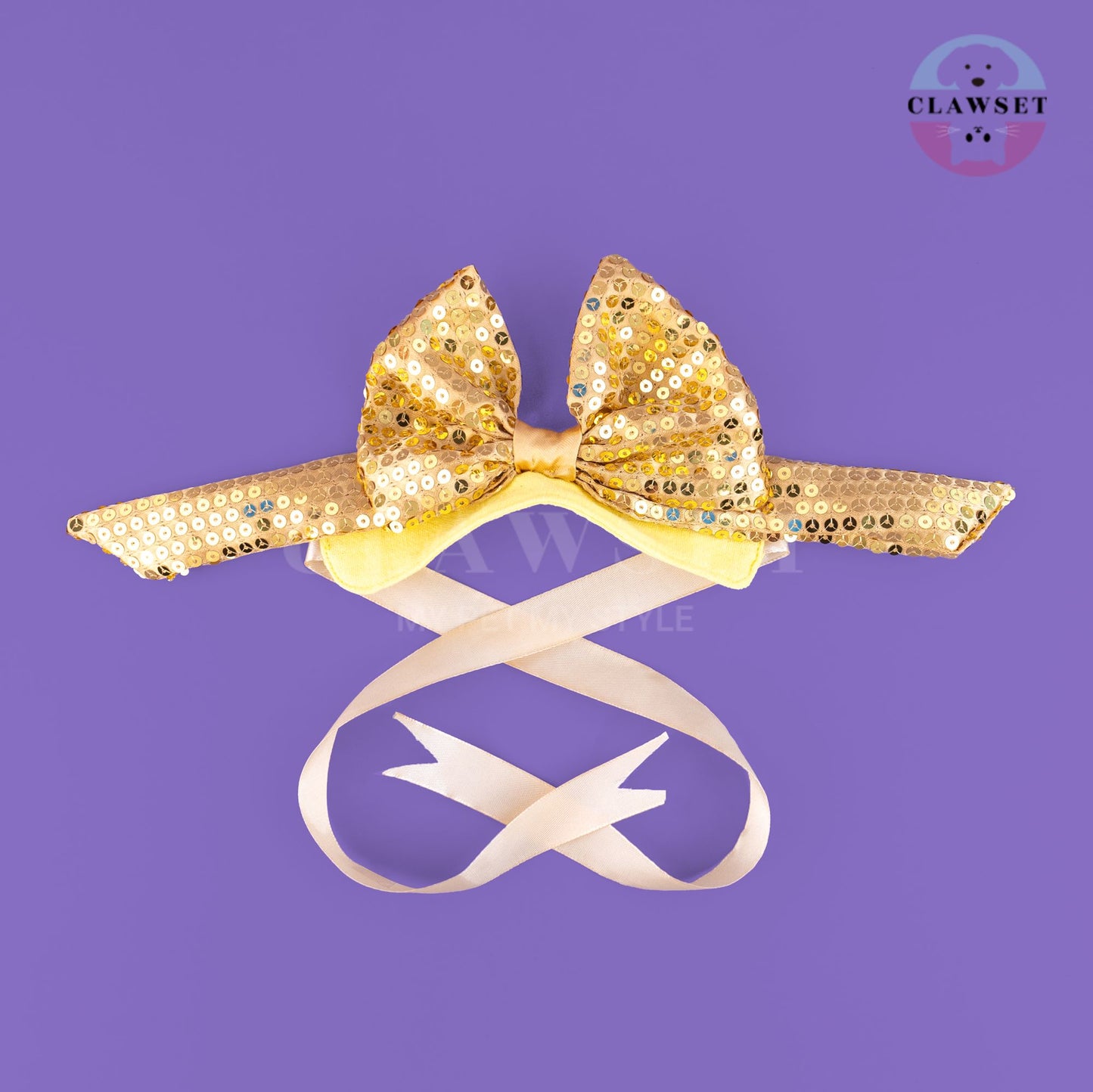 Clawset - Pet Costume - After Party - Disco Ball Gold