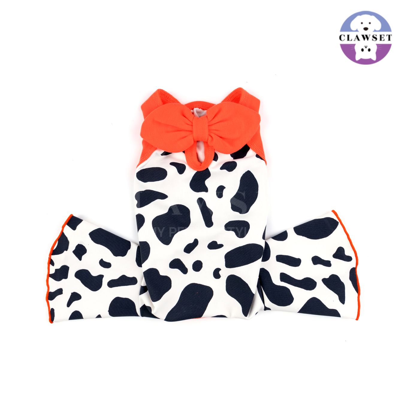 Clawset - Pet Shirt - Flare Jumpsuit - Cow