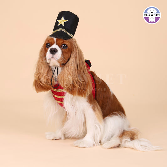 Clawset - Nutcracker Harness with leash set  - Black & Red