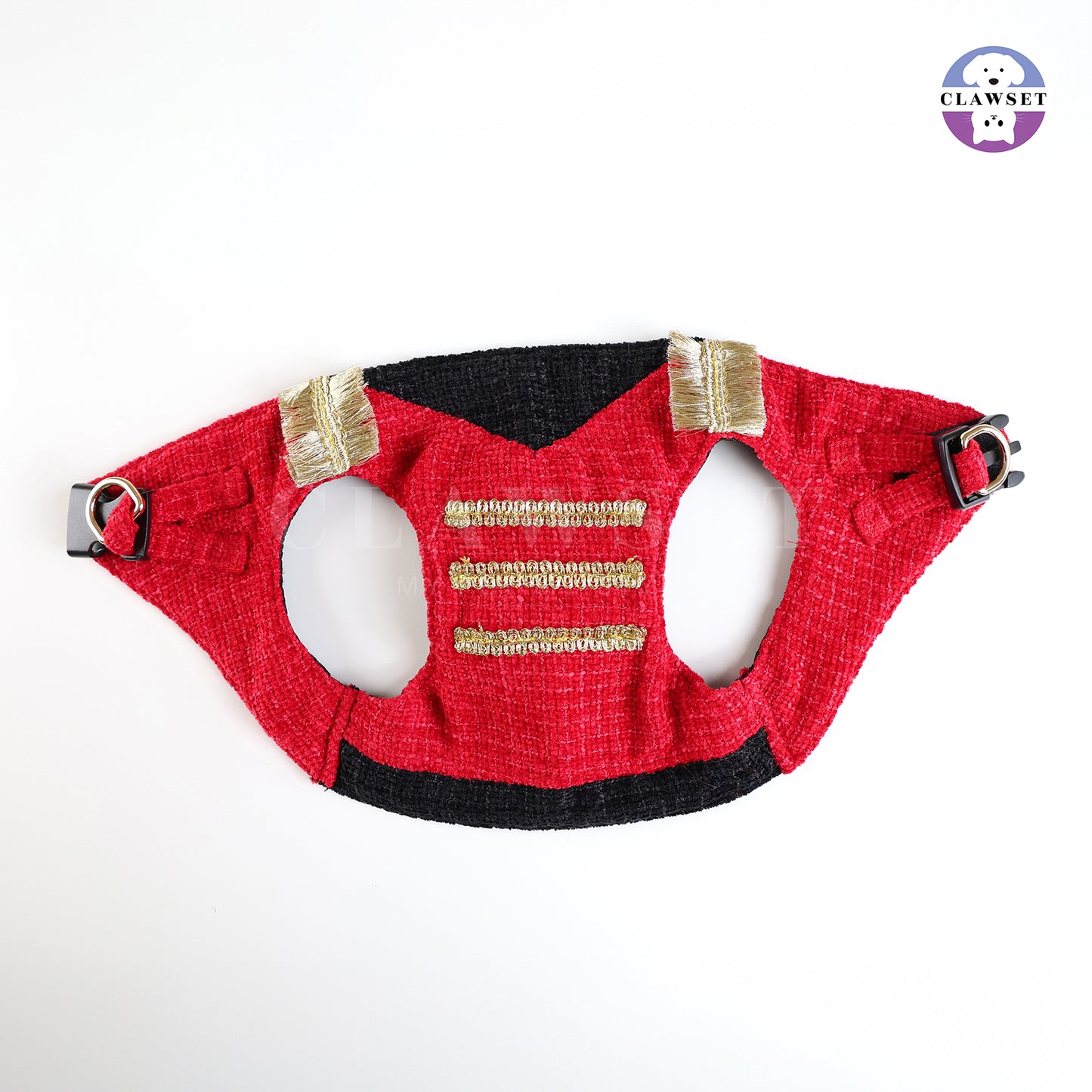 Clawset - Nutcracker Harness with leash set  - Black & Red