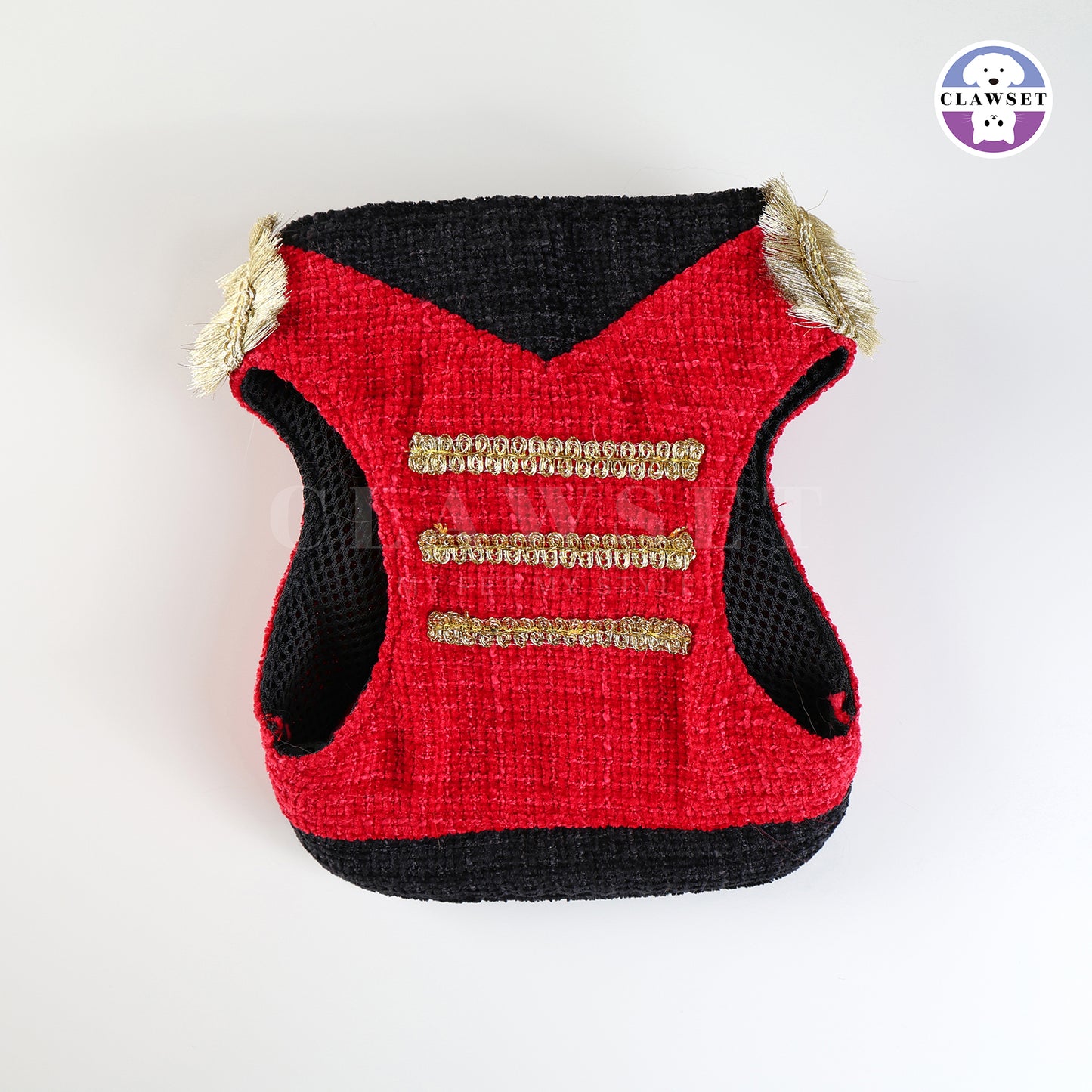 Clawset - Nutcracker Harness with leash set  - Black & Red