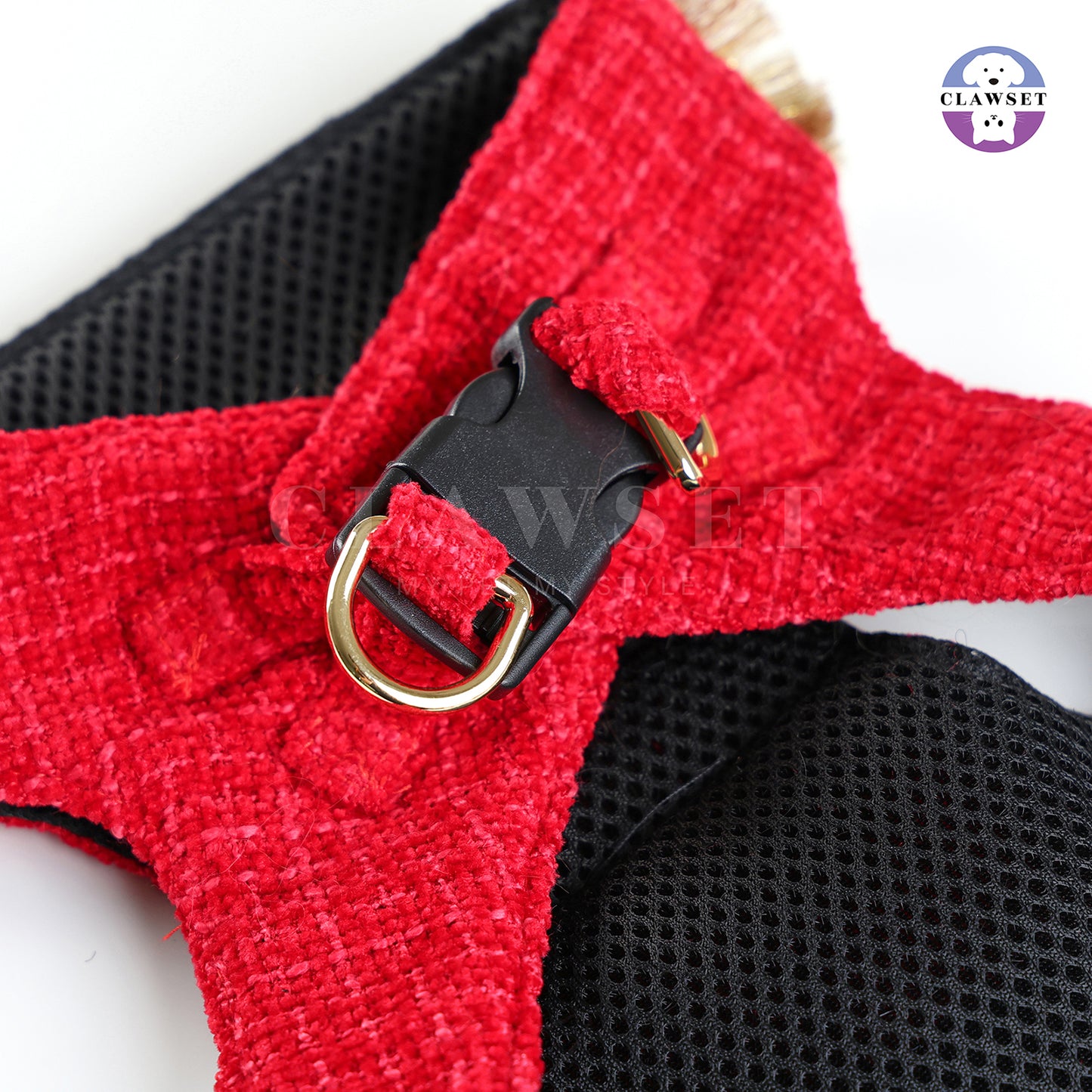 Clawset - Nutcracker Harness with leash set  - Black & Red