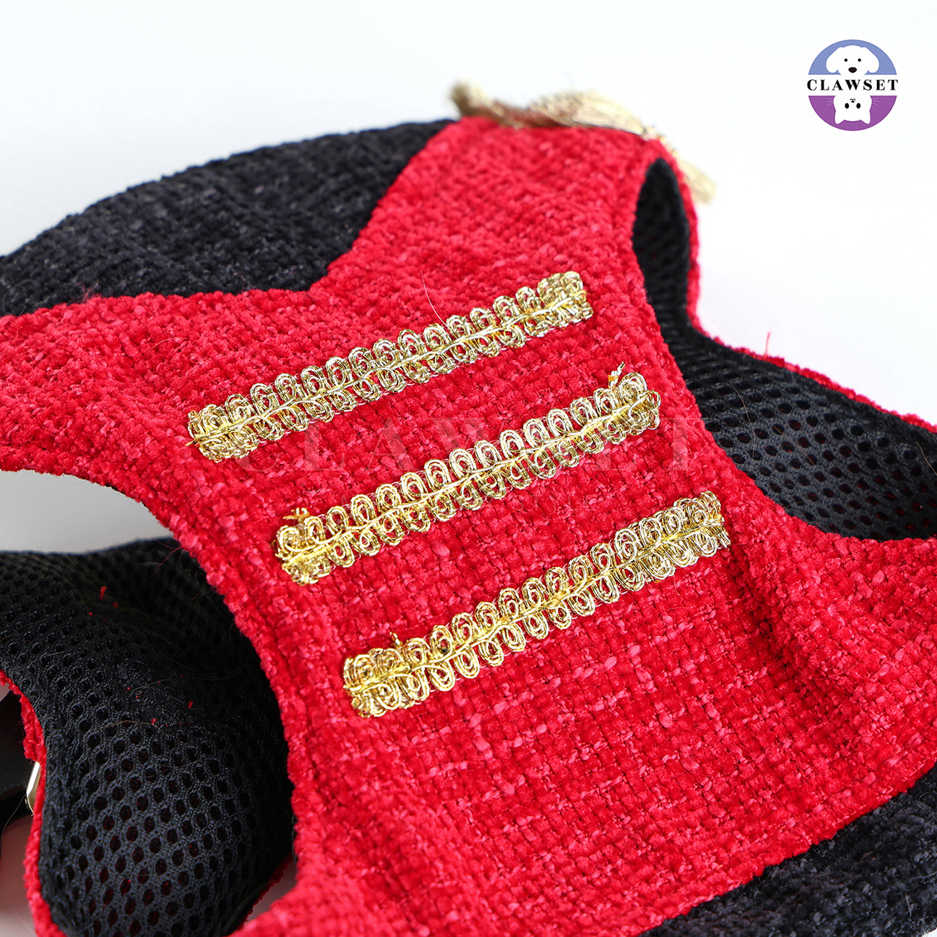 Clawset - Nutcracker Harness with leash set  - Black & Red