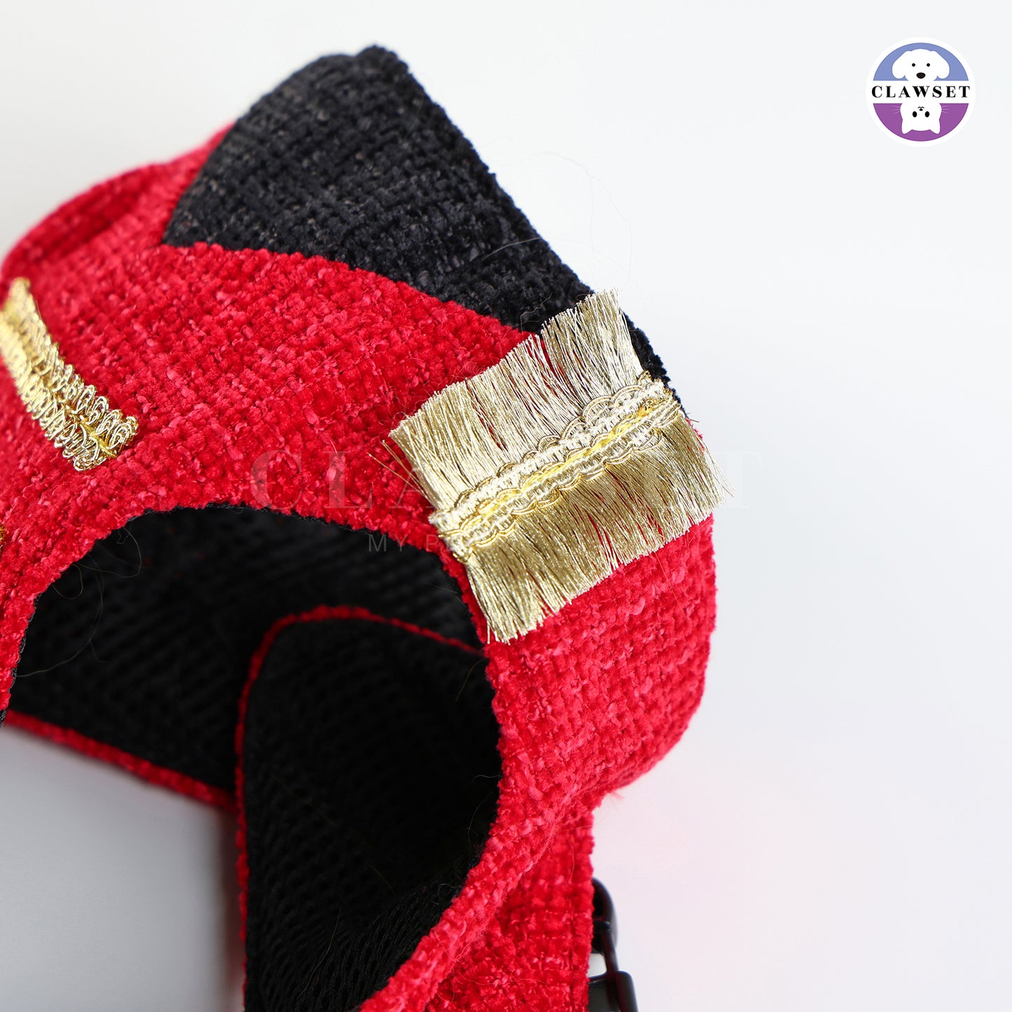 Clawset - Nutcracker Harness with leash set  - Black & Red