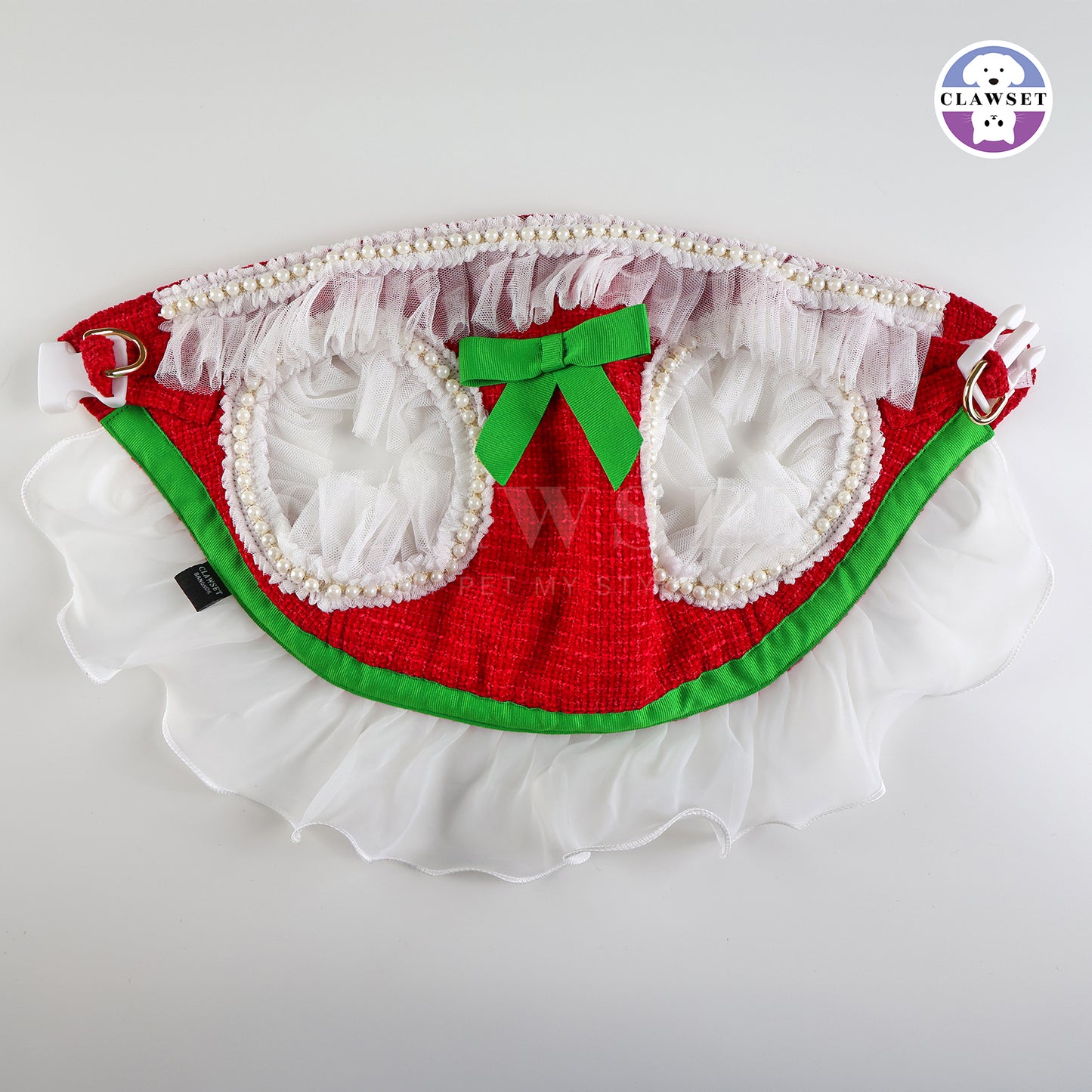 Clawset - Clara Harness with Leash Set  - Red