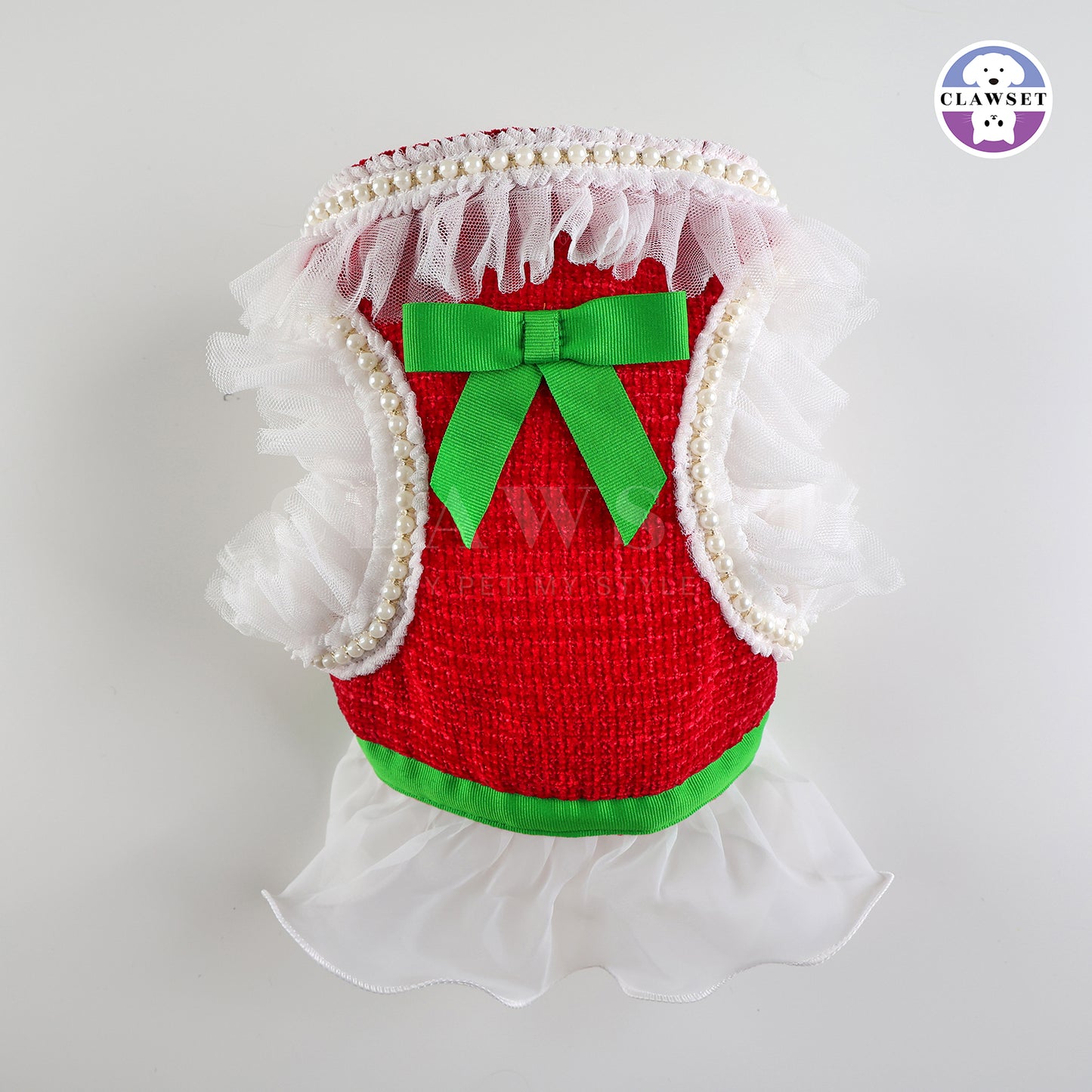 Clawset - Clara Harness with Leash Set  - Red