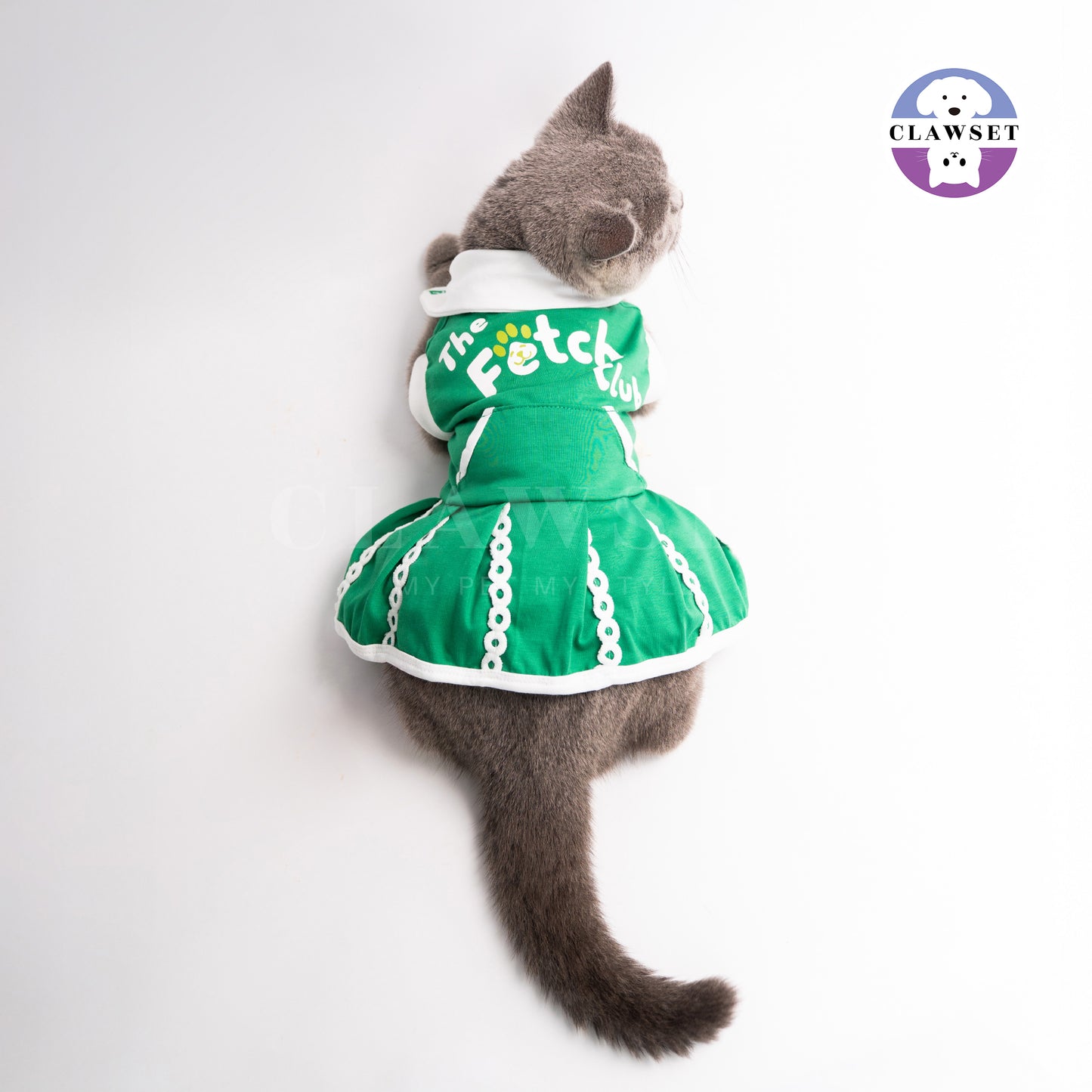 Clawset - Padel Tennis Collection - Pet Sport Dress - Green