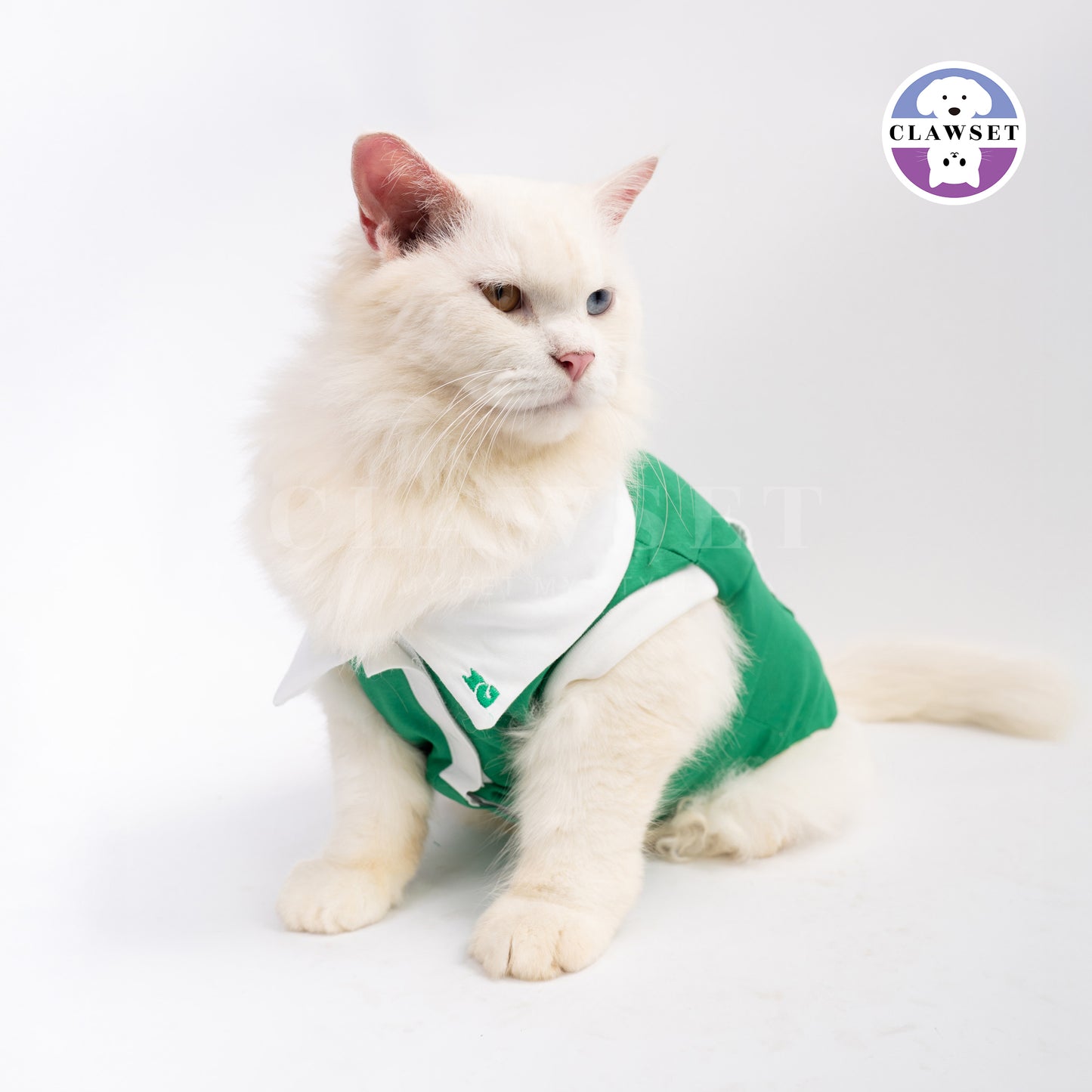 Clawset - Padel Tennis Collection - Pet Sport T-shirt - Green