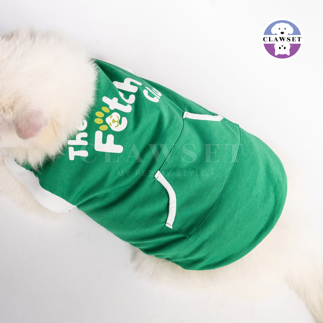 Clawset - Padel Tennis Collection - Pet Sport T-shirt - Green