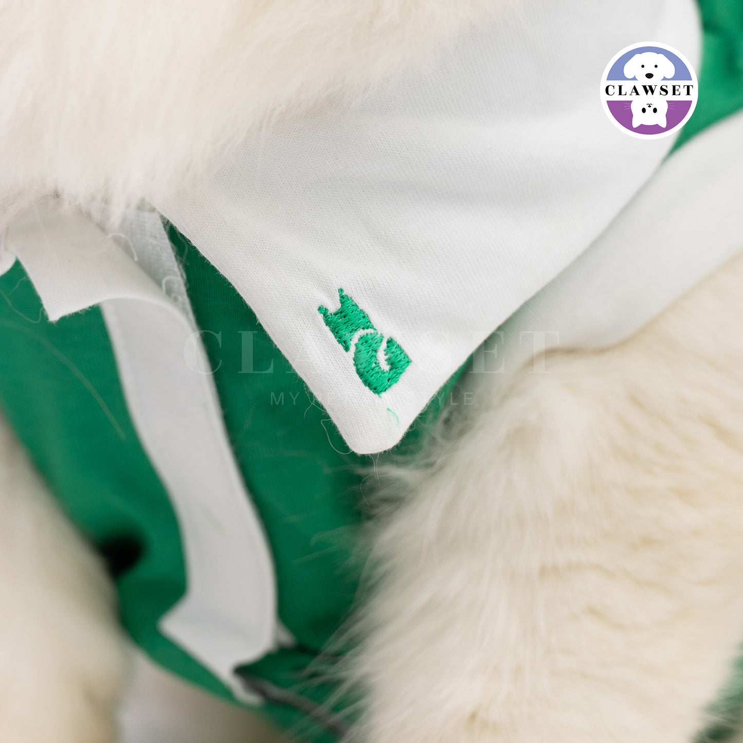 Clawset - Padel Tennis Collection - Pet Sport T-shirt - Green